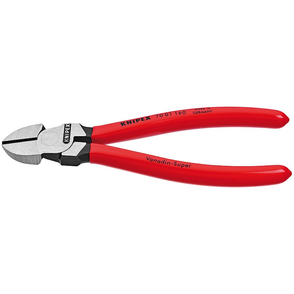 KNIPEX 70 01 160 SB Seitenschneider mit Kunststoff überzogen schwarz atramentiert 160 mm