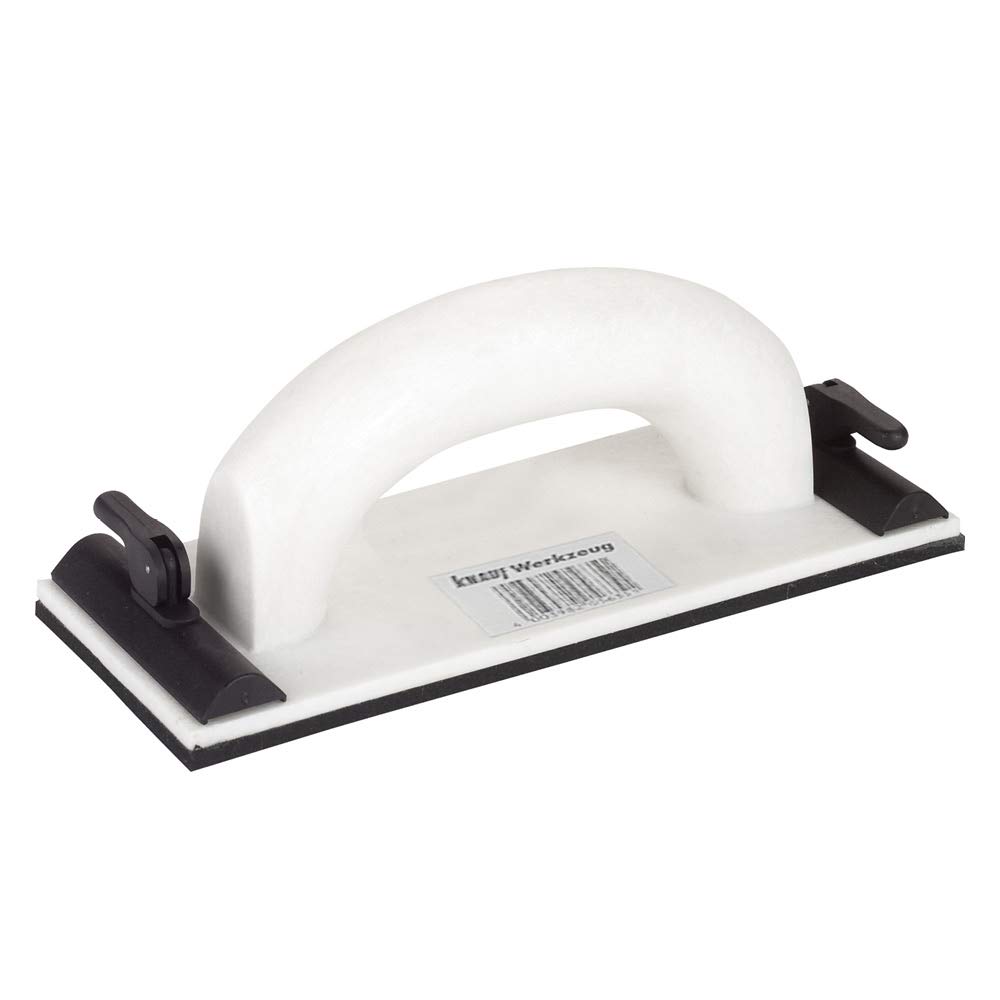 Knauf Handschleifer für Gipskarton-Platten – Trockenbau-Schleifer zum Glätten und Schleifen von verspachtelten Gips-Platten und Trockenbau-Wänden, 24-cm x 8-cm, mit austauschbarem Schleif-Gitter