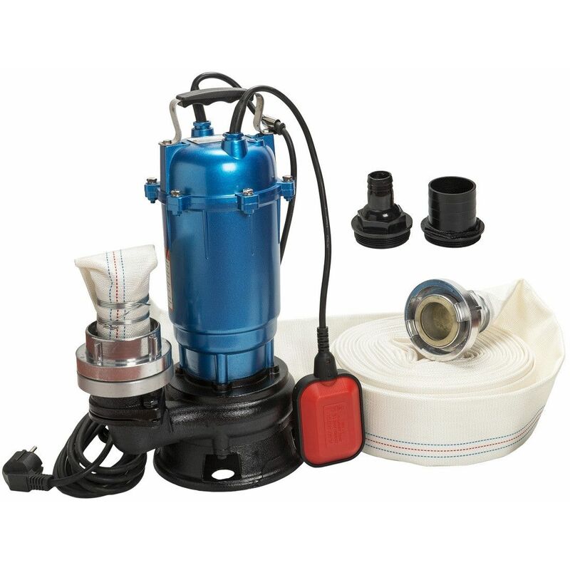 IBO - Fäkalienpumpe Schlauch 20 30M Storz C Kupllung Schmutzwasserpumpe 550 W 18000 L-Std Tauchpumpe | Ausführung: Pumpe mit 20m Schlauch