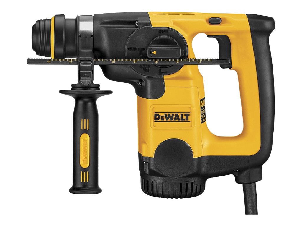DeWalt SDS-plus Kombihammer/ Schlagbohrmaschine (800 Watt, elektronische Dreh-und Schlagzahlreguluierung, Drehstop für Meißelarbeiten, abschaltbares Hammerwerk, Sicherheitskupplung) D25313K