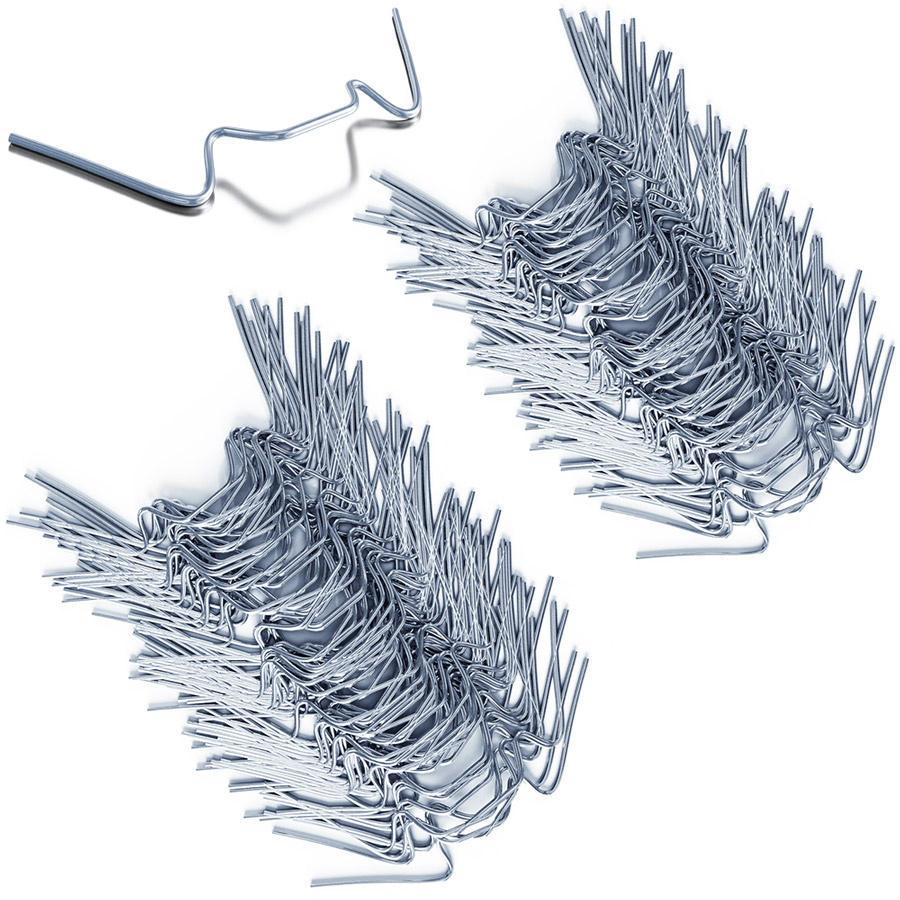 Deuba Gewächshaus Klammern Gewächshausklammern Edelstahl Hohlkammerplatte Befestigung Gewächshäuser Zubehör 100 Stück