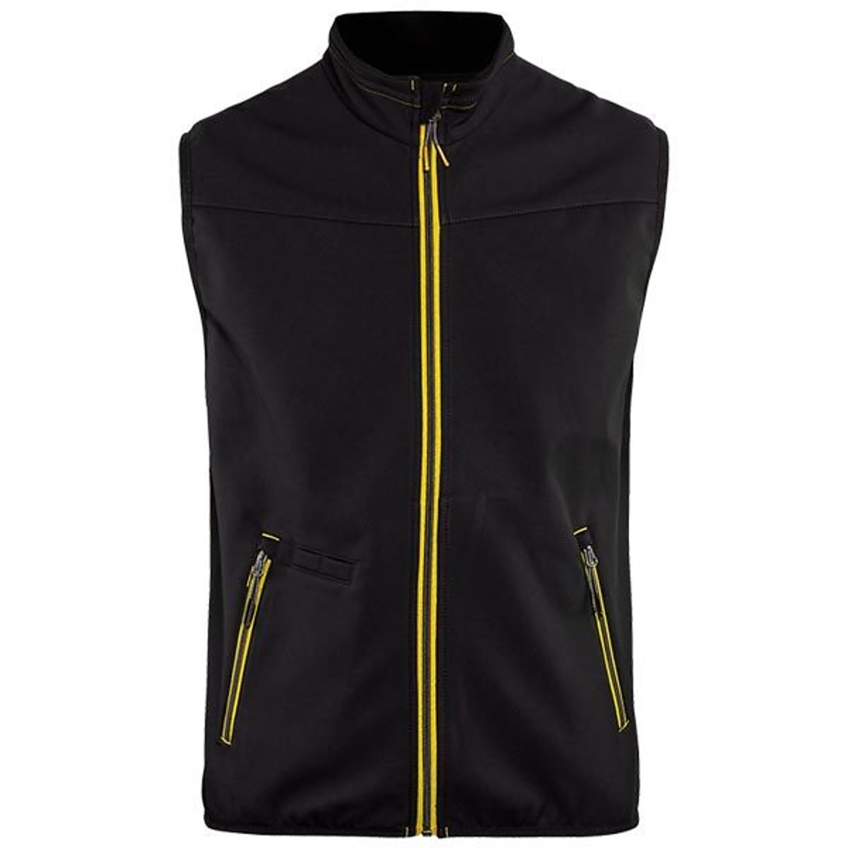 Blakläder Ripstop Softshell Weste 3850 XL, schwarz-gelb