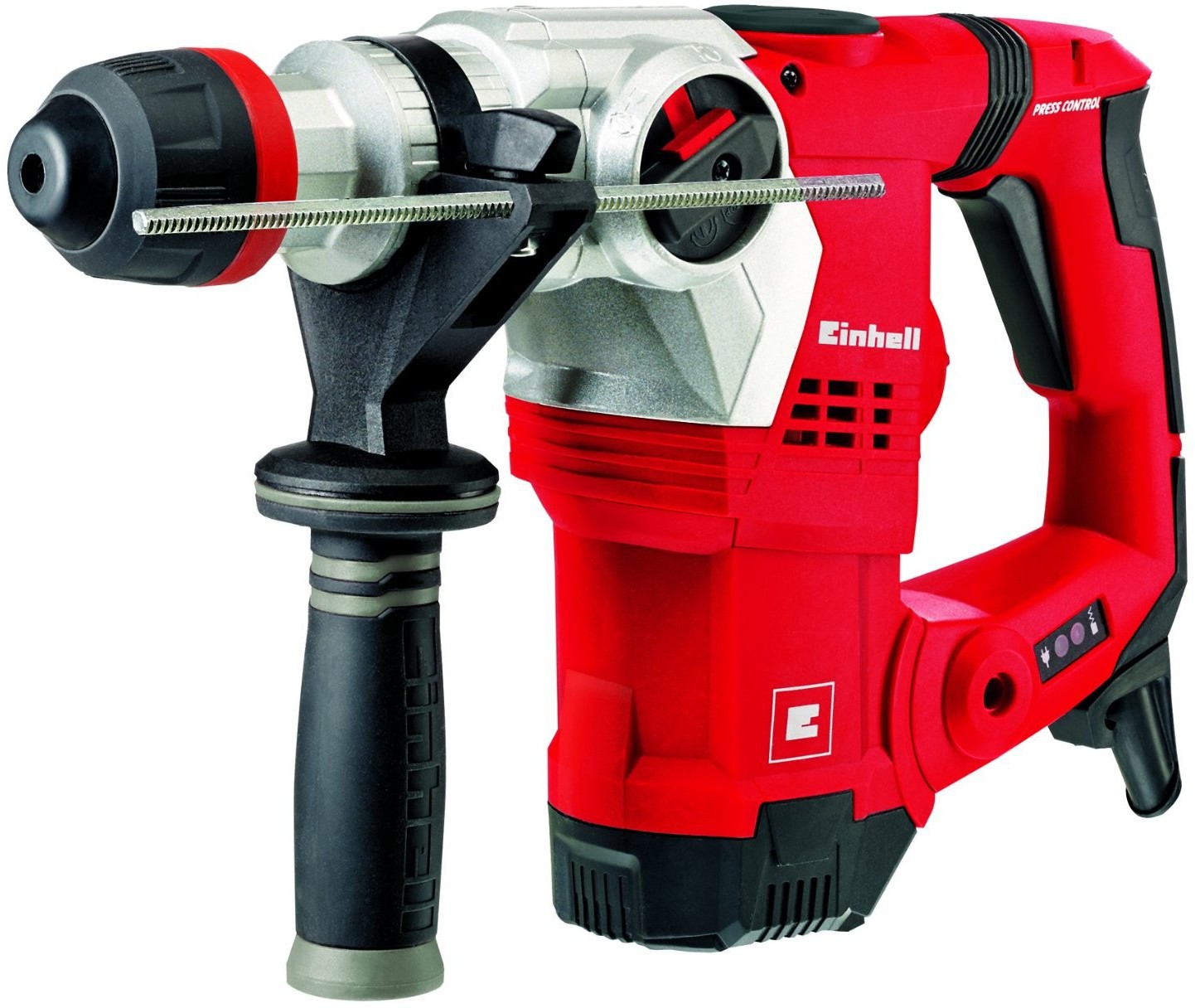 Einhell Bohrhammer TE-RH 32 E (1250 W, 5 J, Bohrleistung D 32 mm, SDS-Plus-Aufnahme, Metall-Tiefenanschlag, Vibrationsdämpfung mit Andruckanzeige, Koffer)