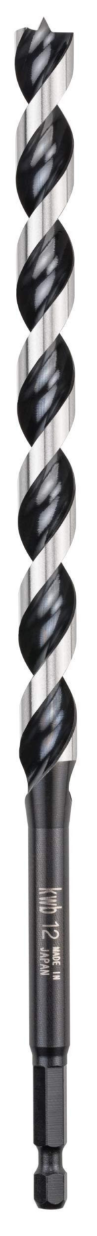 kwb 042910 Akku-Top Japan Schlangen-Bohrer 10 x 235 mm, langer Holz-Bohrer f. Hart- und Weichholz m. 1-4'' Sechskantschaft