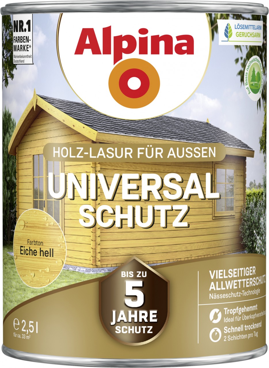 Alpina Universal-Schutz 2,5 l, eiche hell