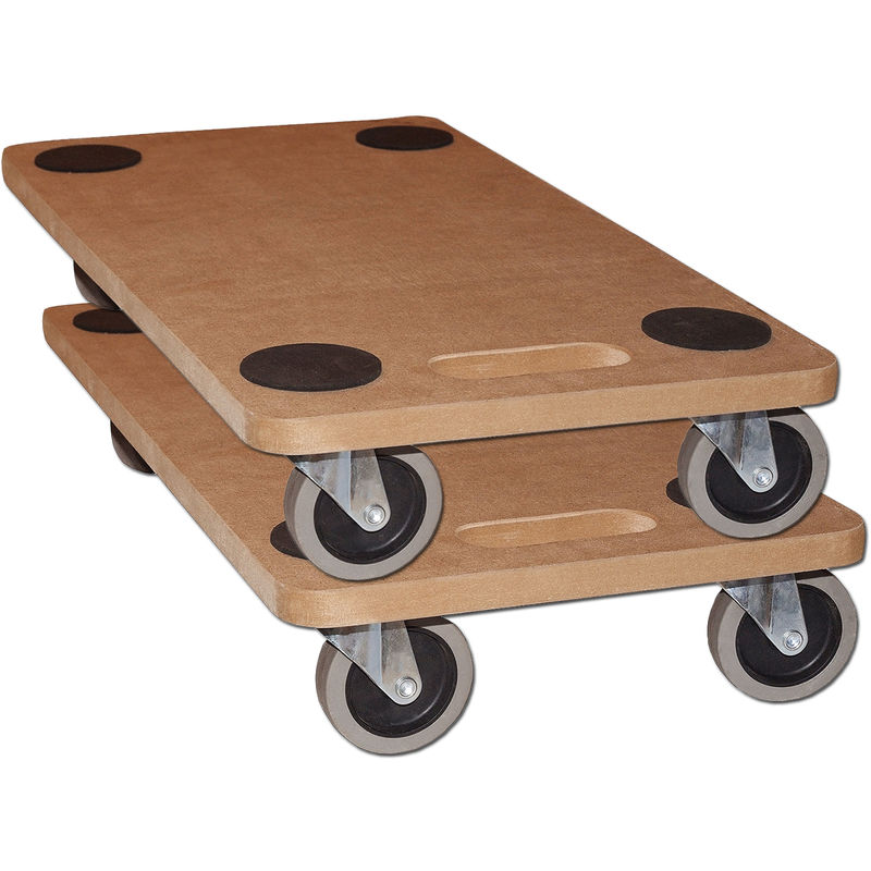 2x Möbelroller Transportroller 250kg Rollbrett MDF Möbel Hund Roller