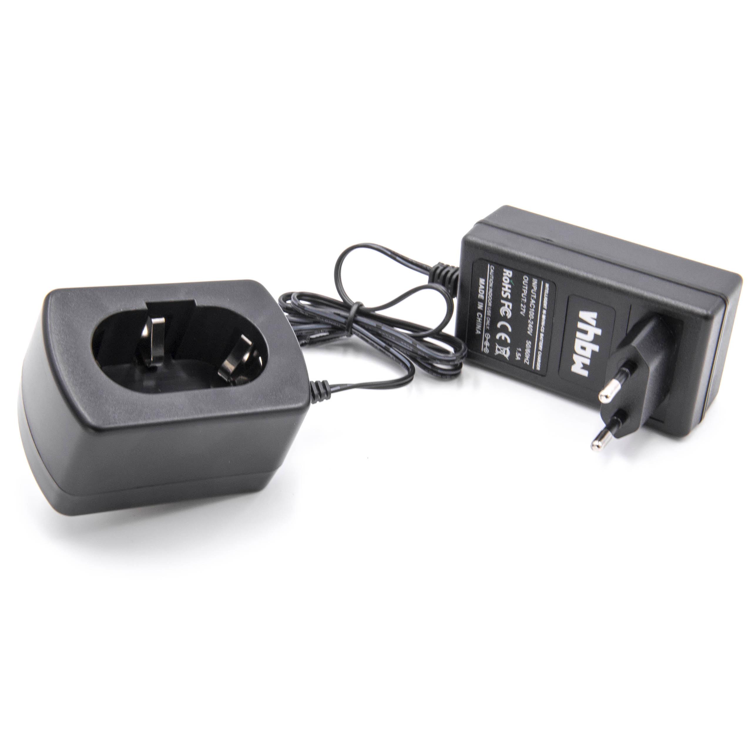 vhbw Ladegerät kompatibel mit Makita 1220, 1222, 1233, 1234, 1235, 1235F, 1250, 1420, 1422, 1422 192600-1 Werkzeug Ni-Cd, NiMH-Akkus