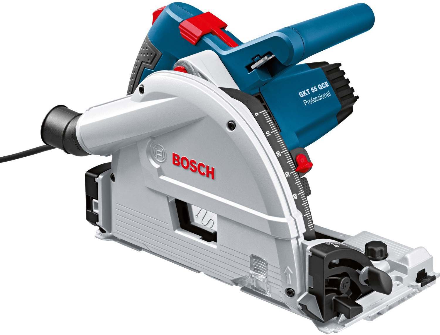 Bosch GKT 55 G Professional Schwarz, Blau, Rot, Silber 1400 W - Kreissägen (5,7 cm, 6250 RPM, 4,2 cm, 103 dB, Schwarz, Blau, Rot, Silber, AC)
