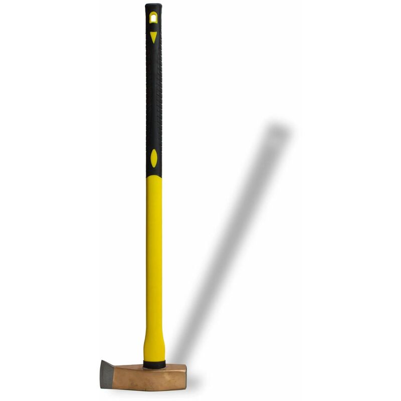 Spalthammer Spaltaxt 3 kg mit Fiberglas Stiel Holzaxt Axt 90 cm Spaltbeil