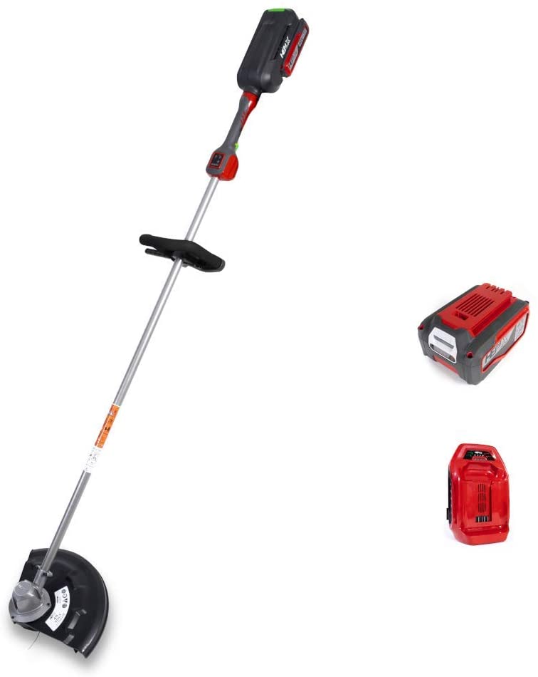 Henx Akku Rasentrimmer Motorsense Freischneider inkl. 40V 7,5Ah Akku+Schnelllad., Schnittbreite: 35 cm, Drehzahl 6000 U-min