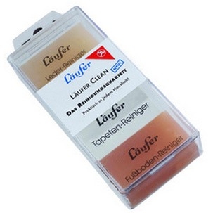 Läufer 69463 Clean Reinigungsradierer, Schmutzradierer für Tapete, Laminat, Parket, Leder und Metall, Set enthält 4 Haushaltsradierer