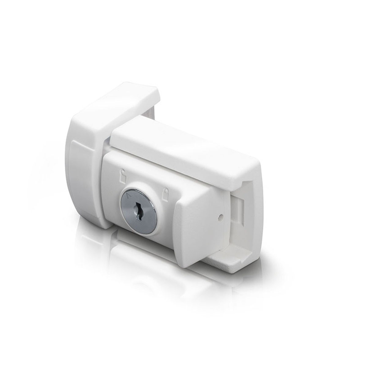 BURG-WÄCHTER Winsafe WR 60 W SB Fenster- und Türriegel, 1 Stück, 45 x 80 x 34 mm, Weiß