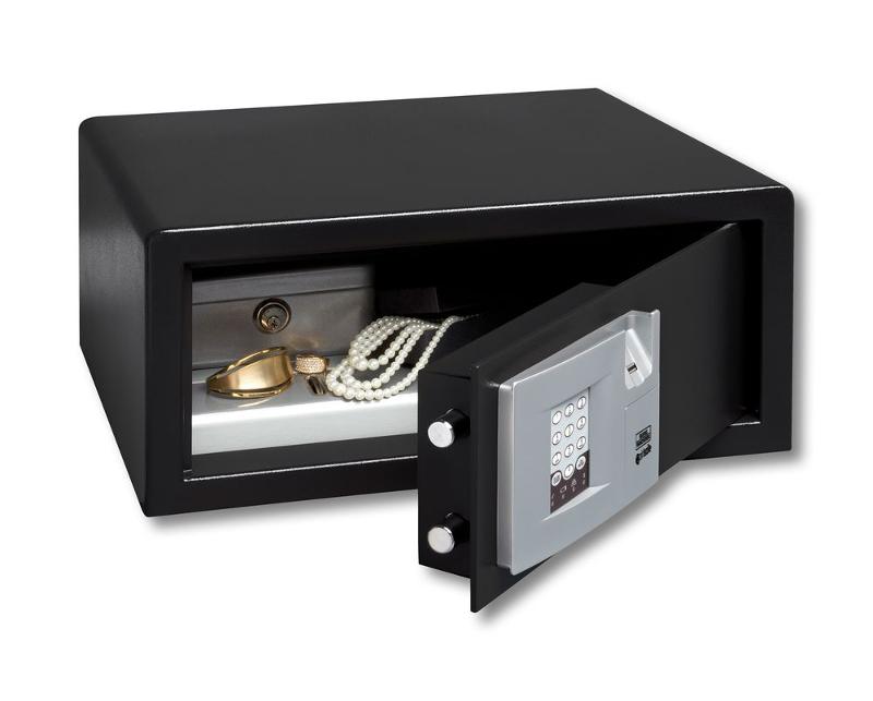 BURG-WÄCHTER Laptoptresor mit elektronischem Zahlenschloss und Fingerscan-Modul, Zur Wandbefestigung, Point P 3 E FS LAP