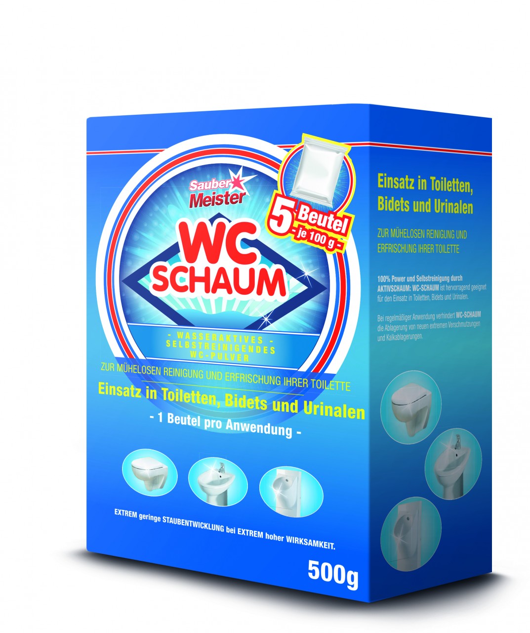 WC-Reinigungsschaum 5 x 100 g