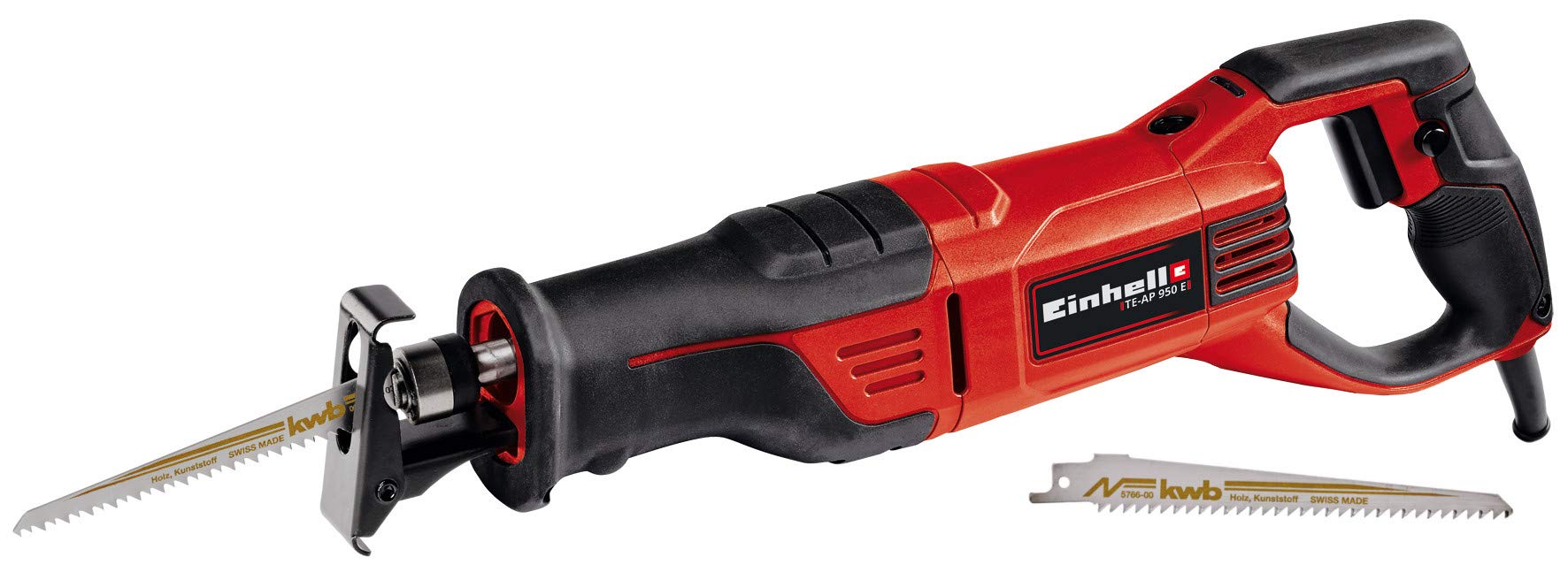 Einhell Universalsäge TE-AP 950 E (950 W, 28 mm Hubhöhe, 0-2800 min.-1, Hubzahl-Elektronik, werkzeuglos verstellbarer Sägeschuh, werkzeugloser Sägeblattwechsel, inkl. KWB Sägeblatt für Holz) - Preisvergleich