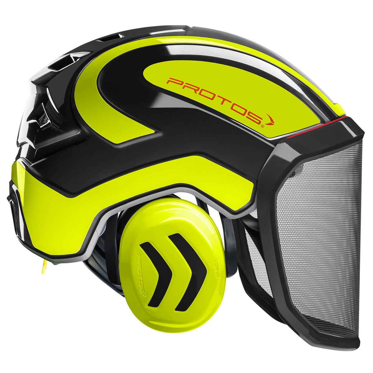 Protos Helm Integral Forest schwarz, feines Visier