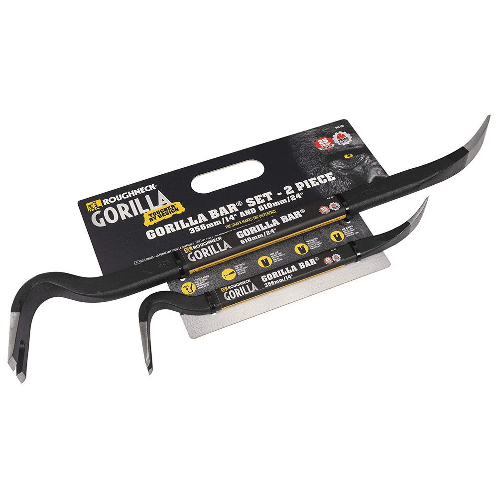 Roughneck Brecheisen Satz Gorilla Bar 14''+24'' Stemmeisen Brechstange Nageleisen