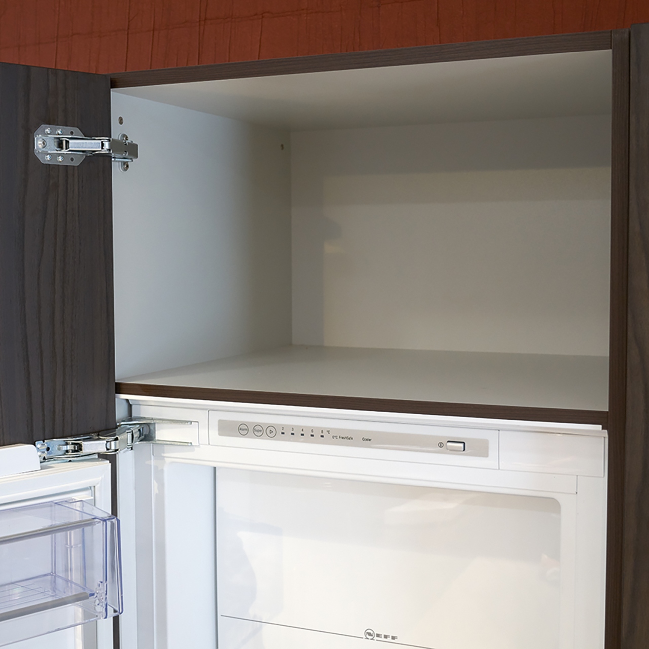 HETTICH Spezialscharnier Führungsscharnier Kamat, Für Kühlschrankumbauten, Öffnungswinkel 115°