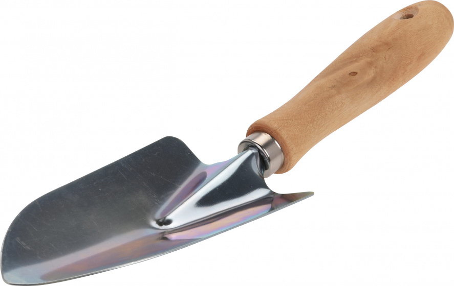 C.K Garten Blumenkelle 300mm - Chrom Beschichtet Mit Hartholz Griff