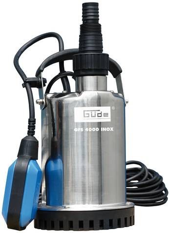 Güde 94606 GFS 4000 INOX Flachsaugerpumpe Tauchpumpe (400W, 700 l-h  Fördervolumen, IG 1 Anschlussgewinde) Tauchmotorpumpe: Tests, Infos &  Preisvergleich