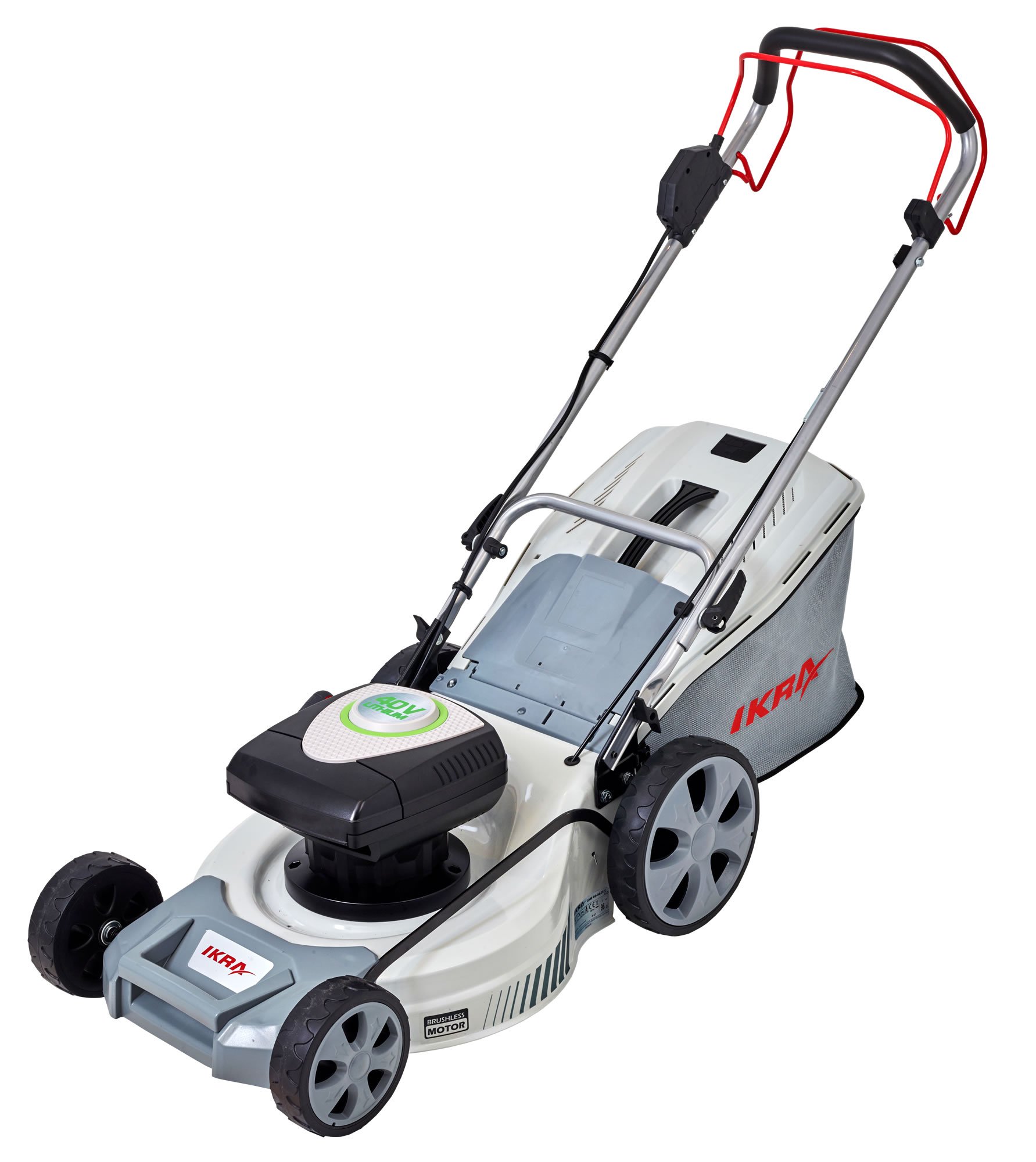 IKRA Akku Rasenmäher Mulcher IAM 404625S Radantrieb TwinPower 2x40V