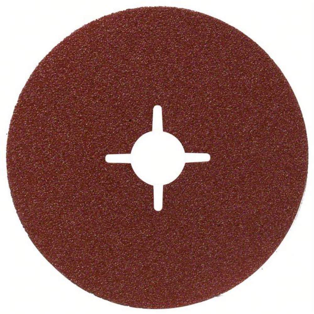 Bosch Professional Fiberschleifscheibe (für Winkelschleifer verschiedene Materialien, Ø 125 mm, Körnung 80)