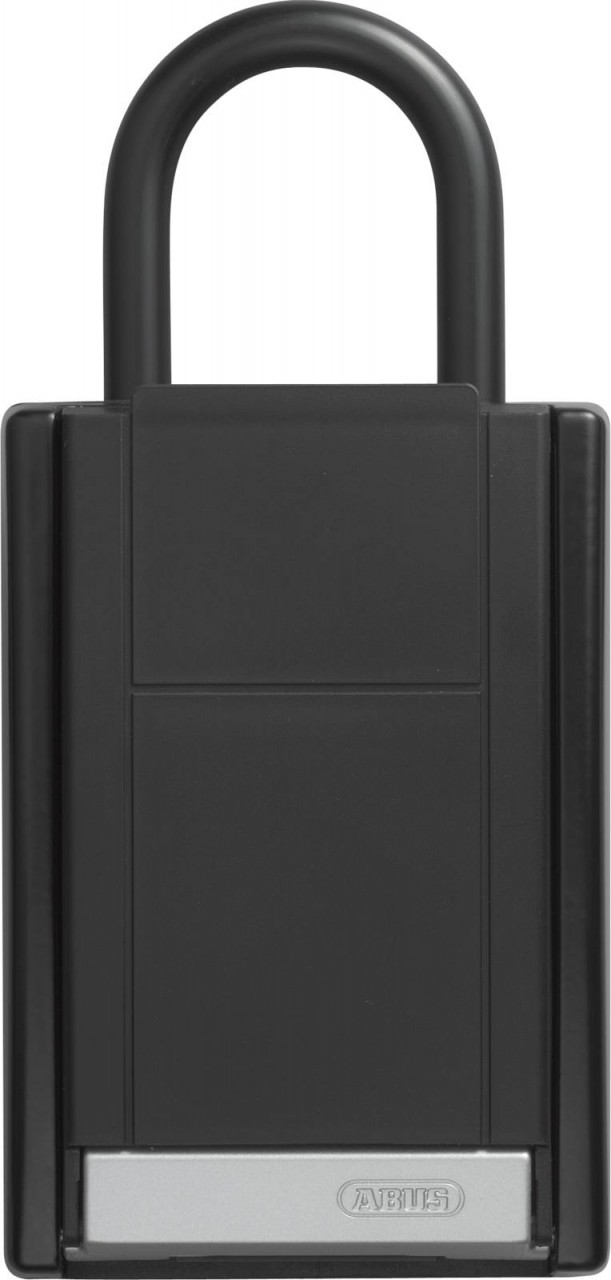 ABUS Schlüsseltresor KeyGarage 777 mit Bügelhalterung | individuell einstellbarer Zahlencode | wetterfest | passend für Schlüssel und Plastikkarten | schwarz | 53508