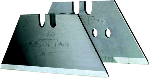 Stanley Trapezklingen 1992 (ohne Lochung, 10 Stück im Spender, für allgemeine und schwere Schneidarbeiten) 2-11-921