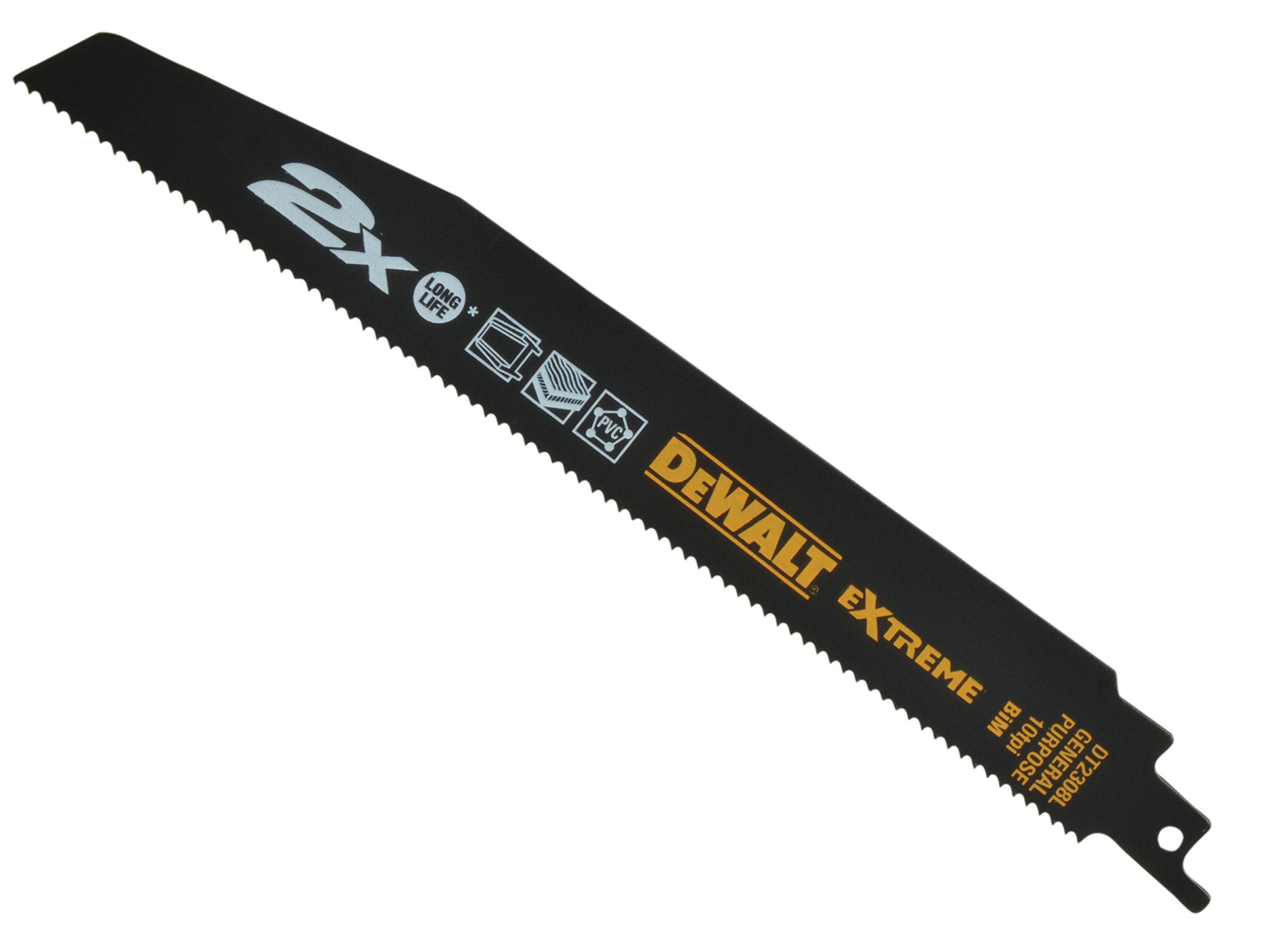 Dewalt DT2308L-QZ EXTREME Bimetall Säbelsägeblatt 228 (5 Stk.), Multi, 228 mm
