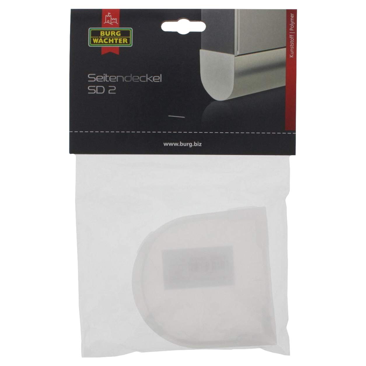 BURG-WÄCHTER 39861 SD 2 U SB Seitendeckel für Zeitungsrolle, weiß