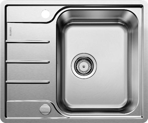 BLANCO LEMIS 45 S-IF Mini Edelstahlspüle für die Küche für 45 cm breite Unterschränke Mit IF-Flachrand und verkürzter Abtropffläche 525114