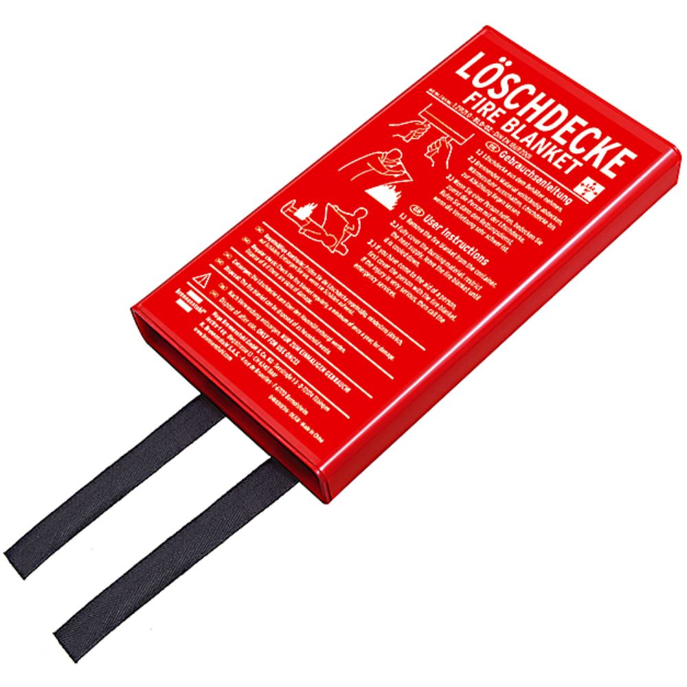 Brennenstuhl Feuer-Löschdecke BLD-02 (Brandschutzdecke 120x120cm, Soforthilfe bei Entstehungsbränden)