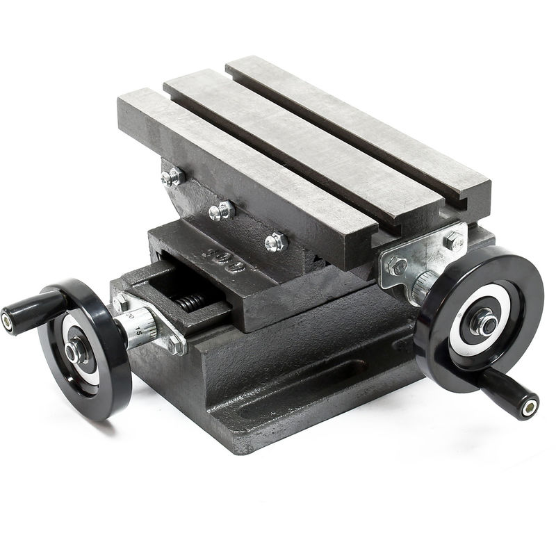 Wiltec - 2-Achsen Kreuztisch 220x100mm Frästisch Koordinatentisch Bohrtisch Fräsständer