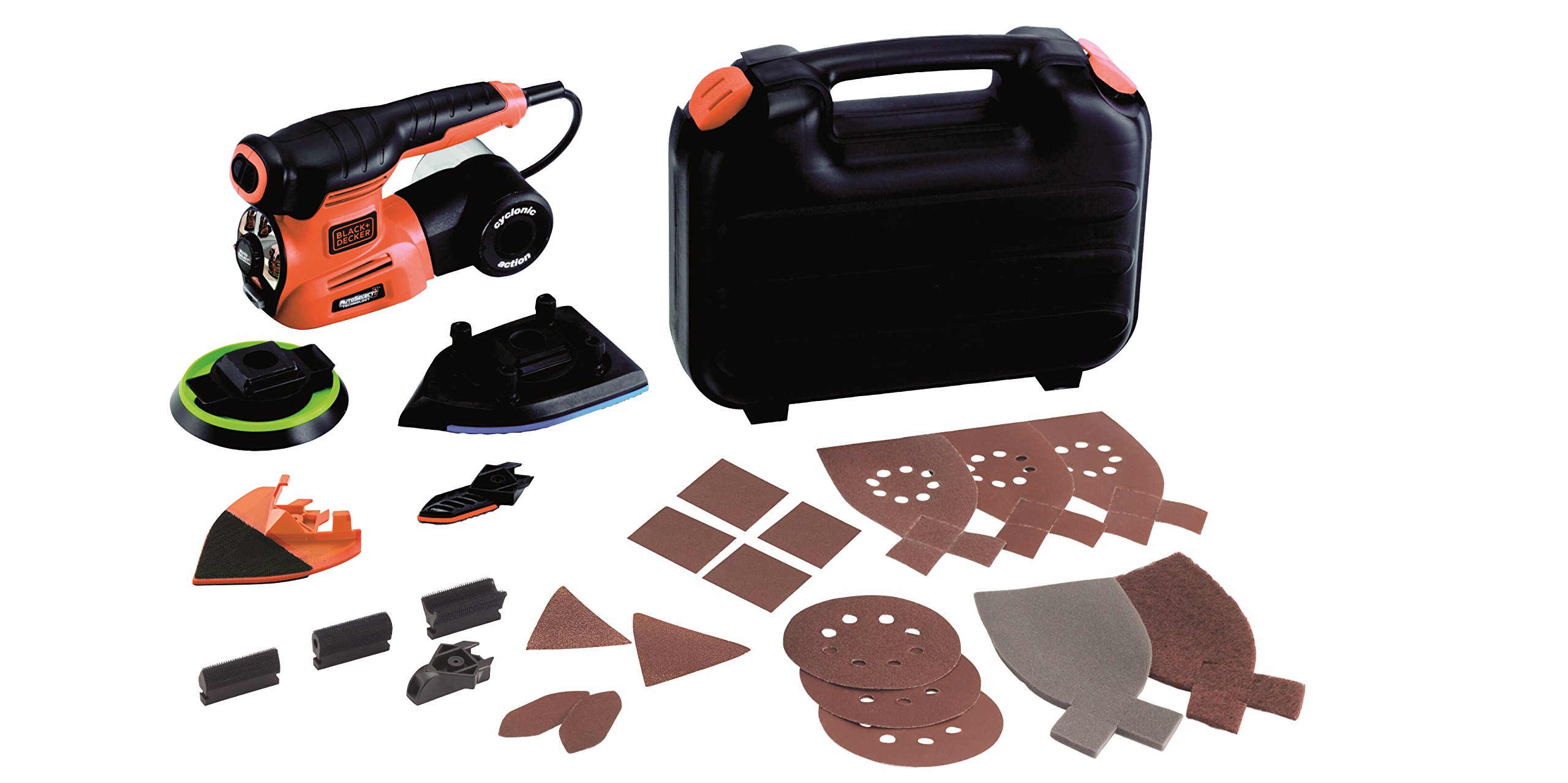 Black + Decker KA280LK-QS KA280LK-QS-Multilijadora AutoSelect 4 en 1 Con 22 Accesorios, 220 W, 230 V