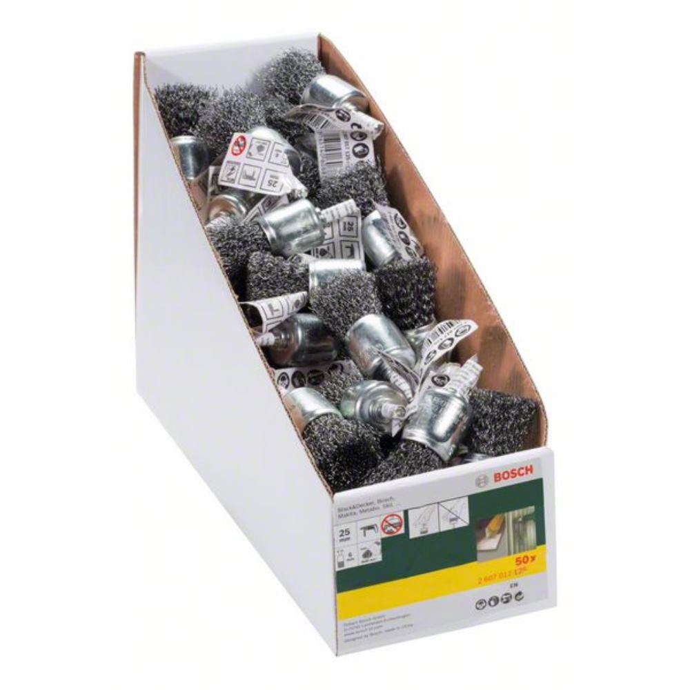 Bosch Pinselbürste für Bohrmaschinen, gewellter Draht, Ø 25 mm, 2607017125