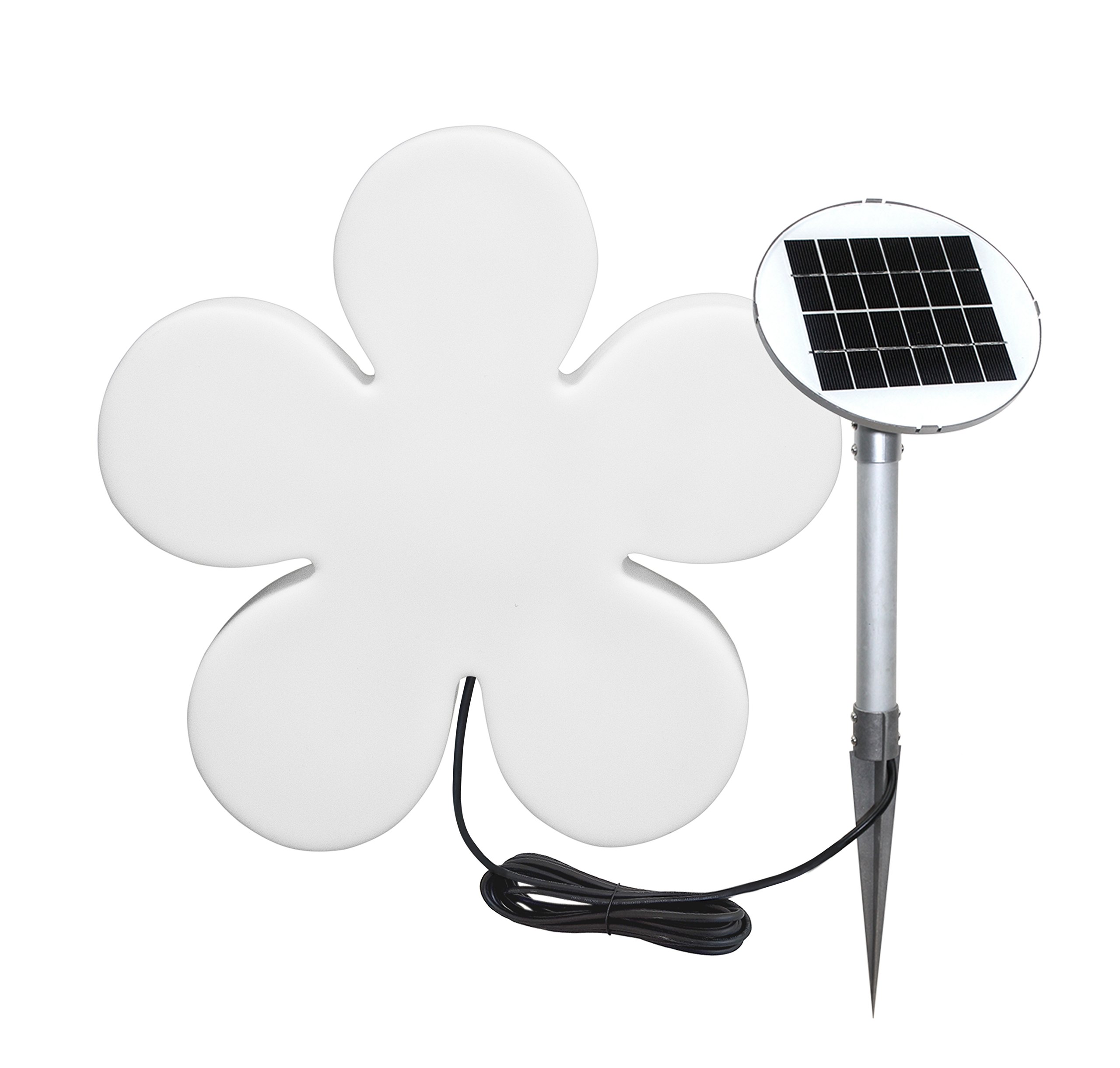 8 seasons design LED Solarblume Blume Shining Flower (Ø 40cm, Solar