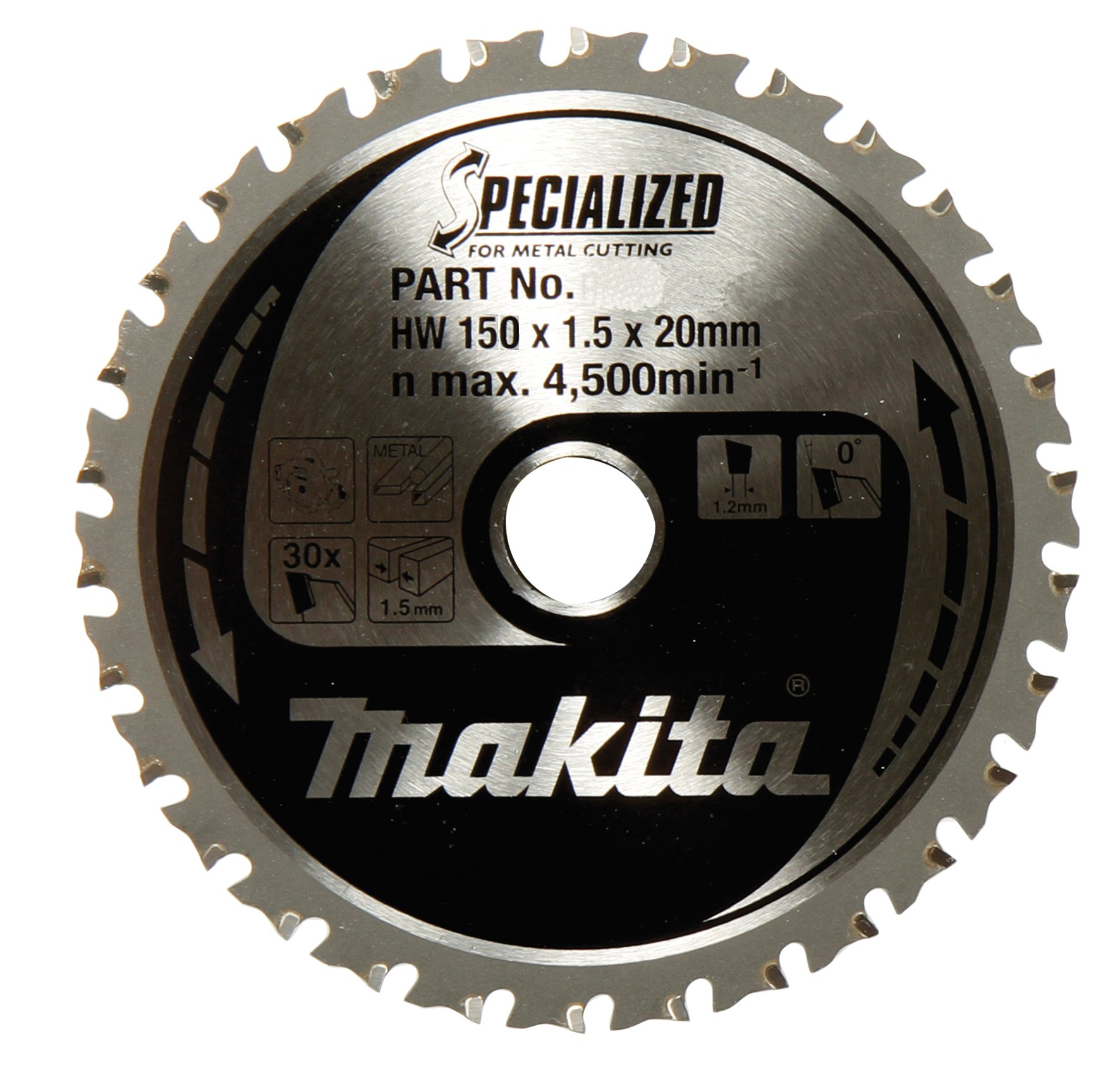 Makita B-47036 Sägeblatt f. Metall 150 x 20 x 32Z