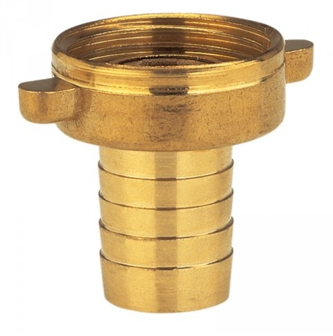 GARDENA Messing-Schlauchverschraubung 2-teilig: Verschraubung aus hochwertigem Messing, 33.3 mm (G 1 Zoll)-Gewinde, für 19 mm (3-4 Zoll)-Schläuche (7141-20) Bewässerungszubehör