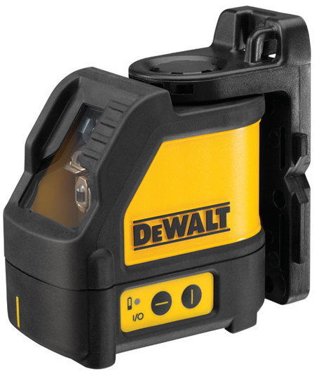 DeWalt Kreuzlinien-Laser mit Detektor (robust, feuchtigkeitsgeschützt, für den Innenausbau, zwei-Tasten-Bedienung, selbstnivellierend, inkl. Laser-Detekor, Wandhalterung, Transportkoffer und Batterien), DW088KD