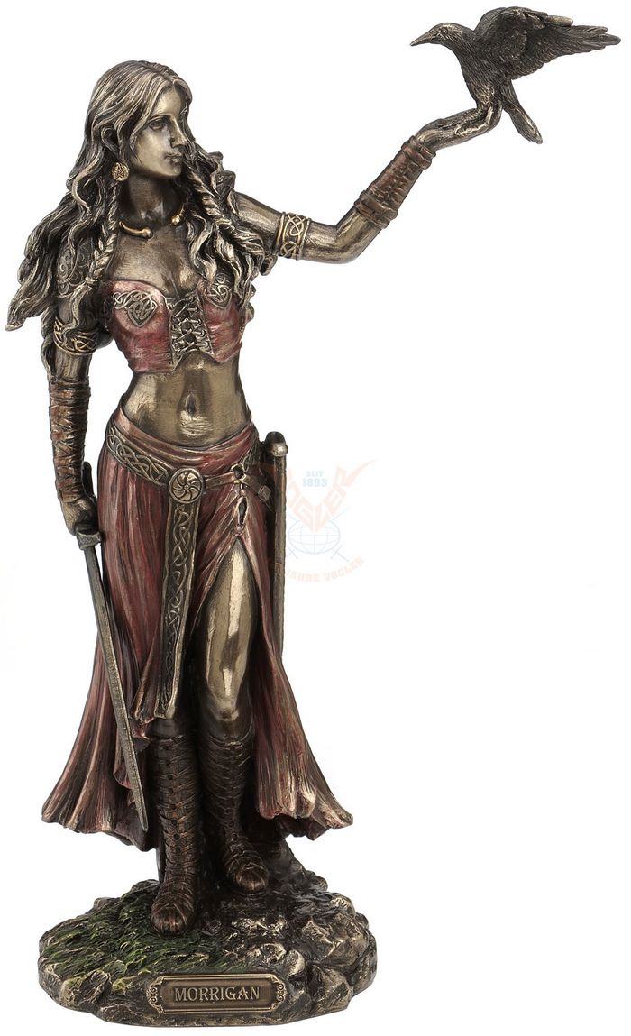 Morrigan keltische Göttin der Geburt der Schlacht und dem Tod Skulptur Figur