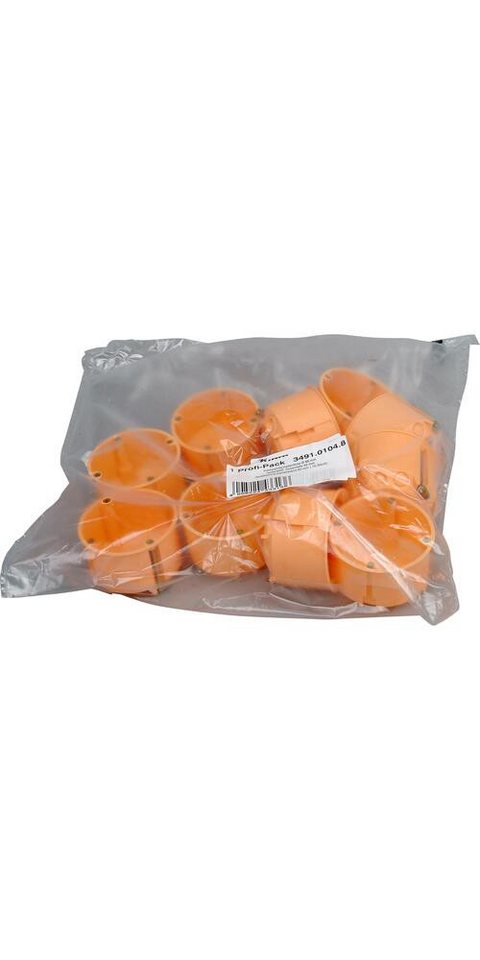 Kopp Abdeckrahmen 349101048, rund, 68 mm Durchmesser, orange, für Wand-/Plattendicke 40 mm