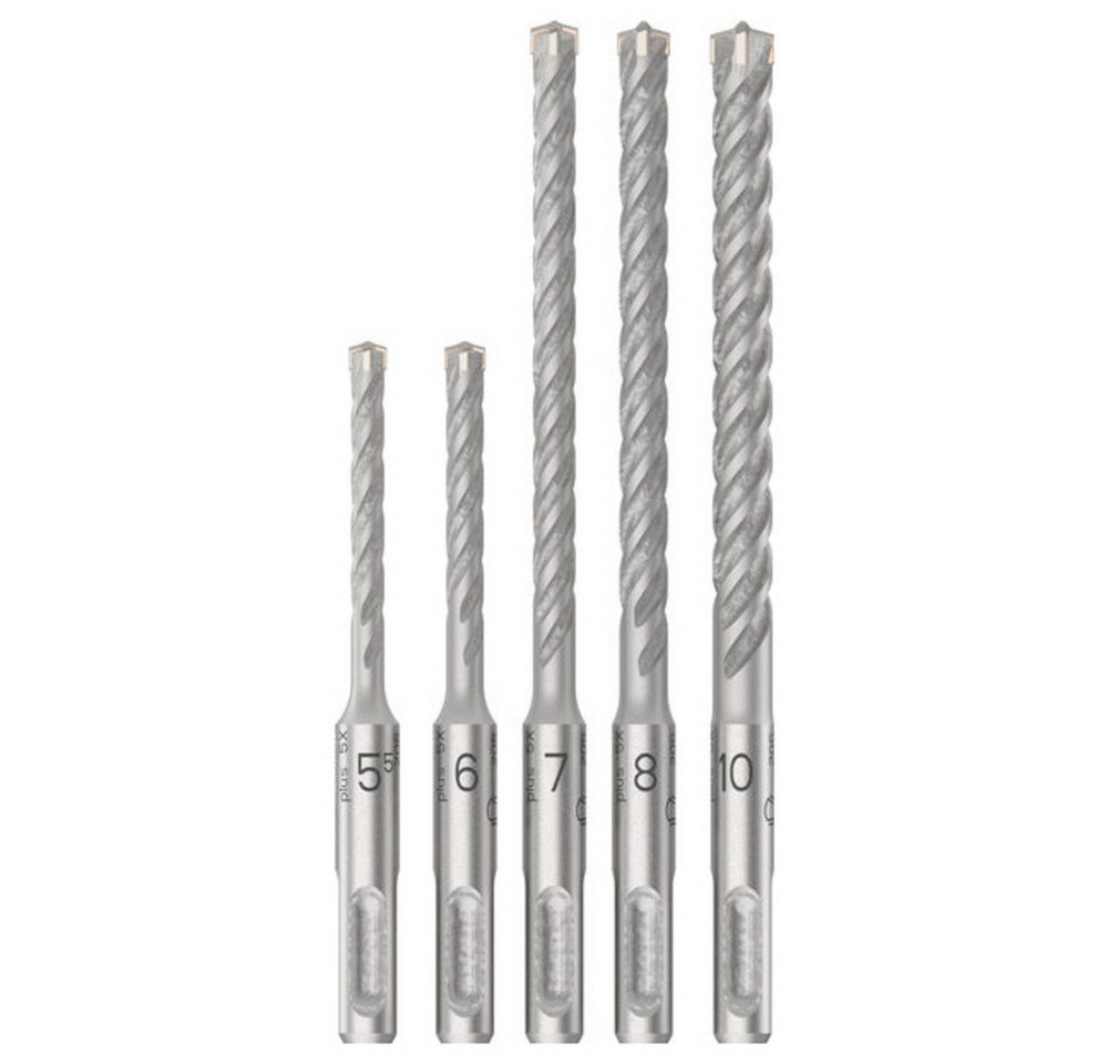Bosch Accessories Hammerbohrer-Set 1 St., SDS plus-5X mit hochwertigem Wolfram-Carbide in Stahlbeton, 2608837138