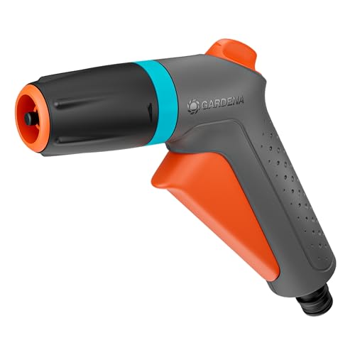 Gardena Reinigungsspritze Classic, Gartenbrause mit zwei Sprühbildern und stufenloser Wassermengenregulierung, UV- und frostbeständig