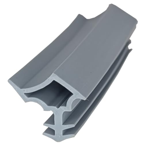 Einfach-Dichtungen Stahlzargendichtung I 5m, Gummi Ersatzdichtung für Innentüren, langlebig und wartungsfrei, grau