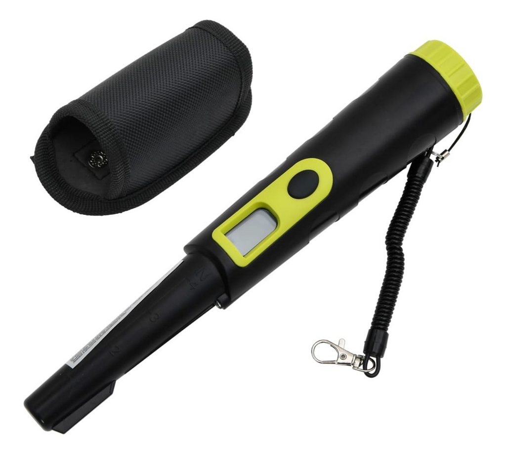 vidaXL Metalldetektor Metalldetektor-Pinpointer mit LCD-Display Schwarz und Gelb, wasserdicht bis 3 Meter, 360°-Scan - Preisvergleich