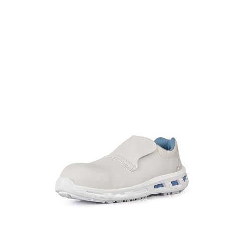 U-Power Red Lion® Blanco S2 SRC, metallfreie Sicherheitsschuhe niedrig, Infinergy-Einsatz, bequem & leicht, wasserabweisend, rutschfest, weiß, Größe 47