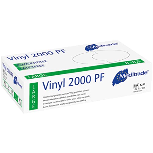 Meditrade 1251L Vinyl 2000 puderfrei, 1er Pack (1 x 100 Stück)