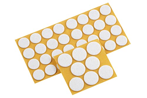 Metafranc WU0645296 Filzgleiter selbstklebend, rund Weiß 1 Set - Preisvergleich