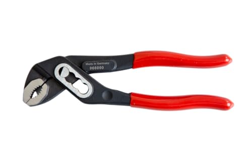 VBW Profi Mini-Wasserpumpenzange 125 mm, kleine Rohrzange mit 4-facher Schnelleinstellung und Klemmschutz, Made in Germany