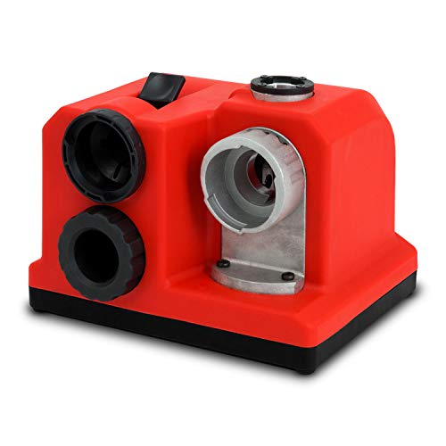 EBERTH PT-BS80 Bohrerschärfgerät, Elektrisch 85W mit Zwangsführung, für Spiralbohrer 3-13mm, 118° und 135° Schliff, 4200 U/min, inkl. Spannfutter und Diamantscheibe